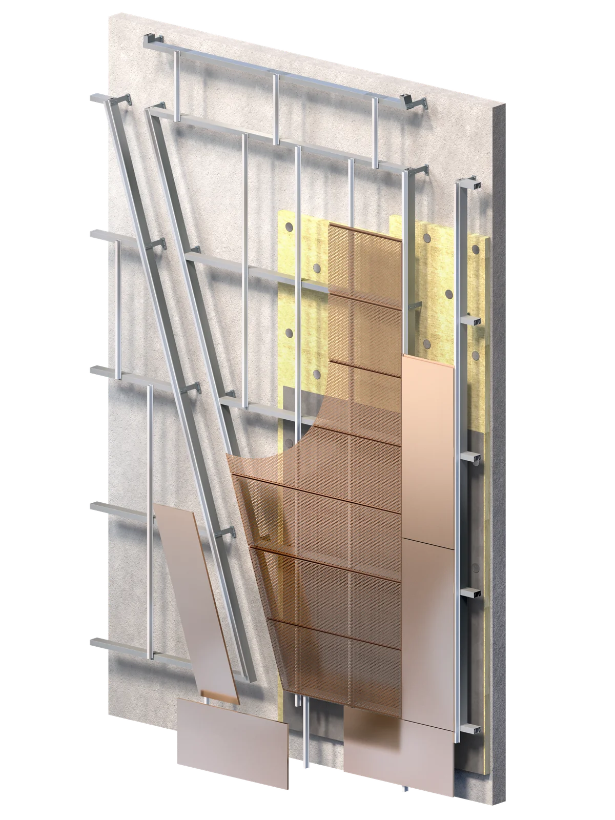 Facade details of the museum