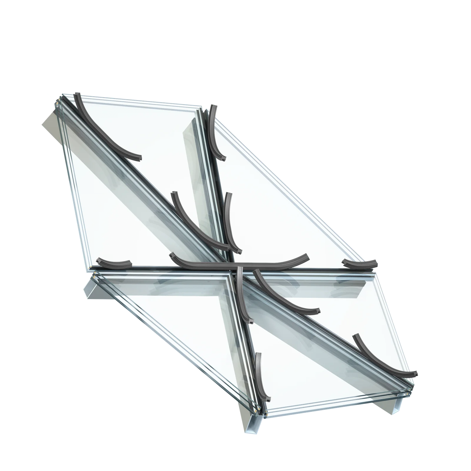 Aluminium freeform skylight system - 6