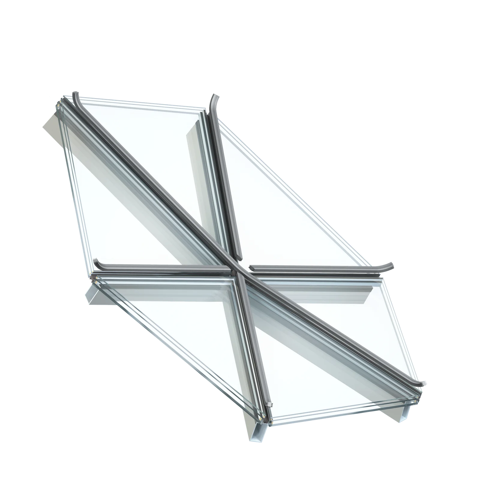 Aluminium freeform skylight system - 7